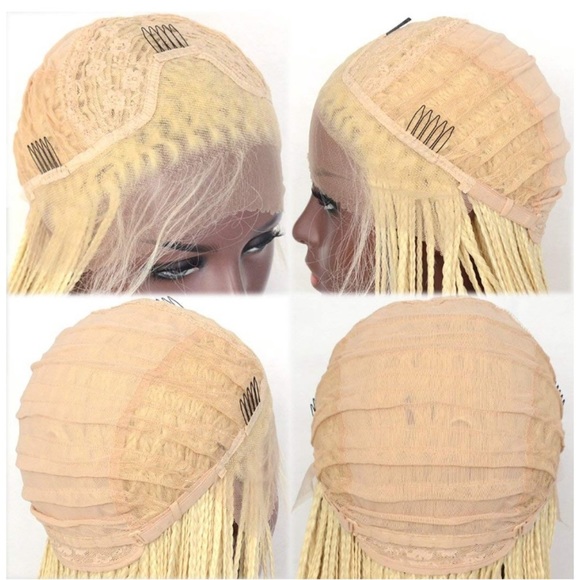 ?EFAY 20” Blonde Micro Braided LaceFront WIG *NWT main image 6